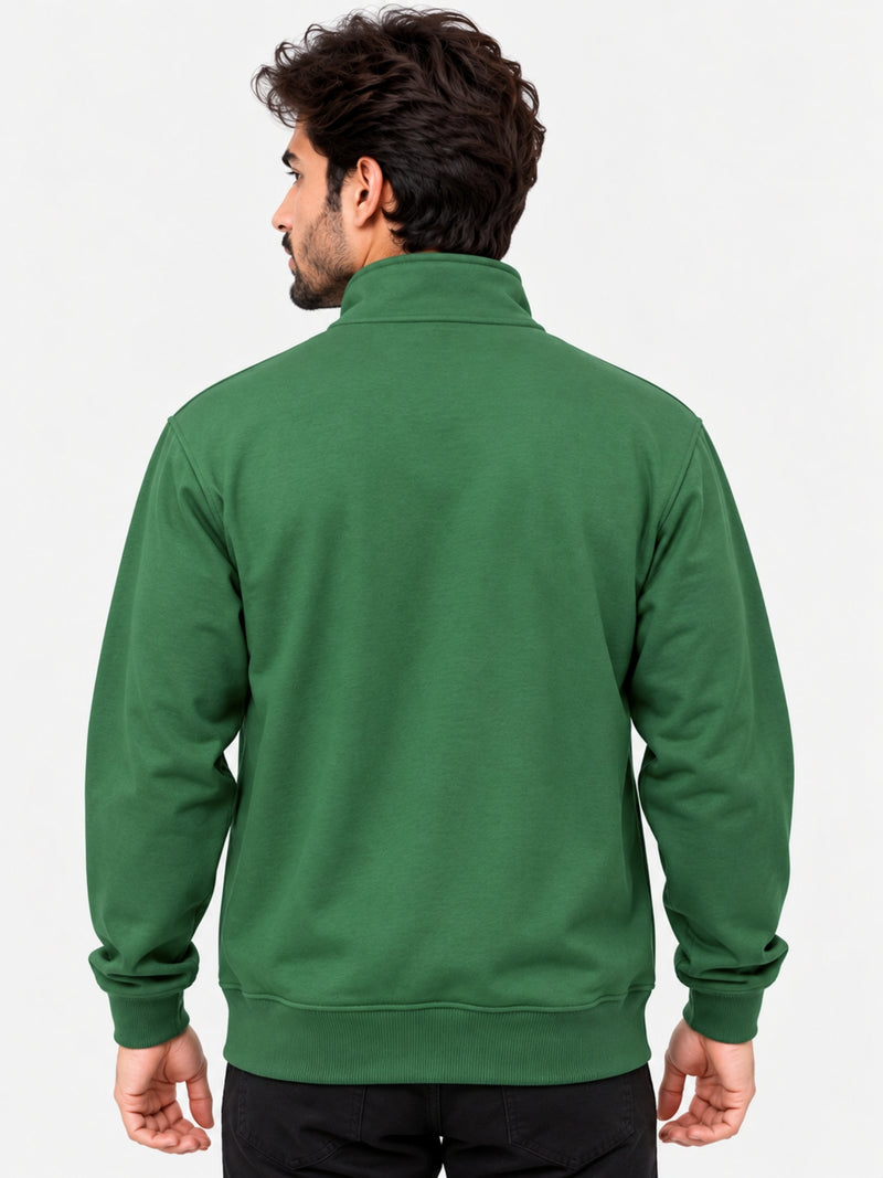 HG Classic Mock Neck Fleece Zipper Jacket - Glade Green