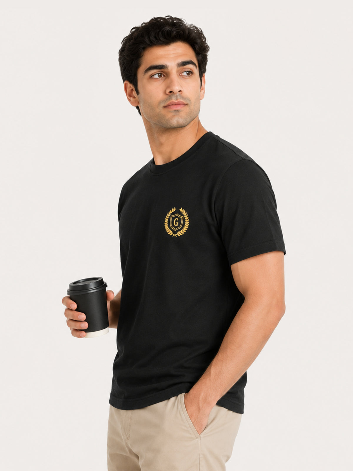 Men's Signature Crest Logo Cotton Jersey T-Shirt