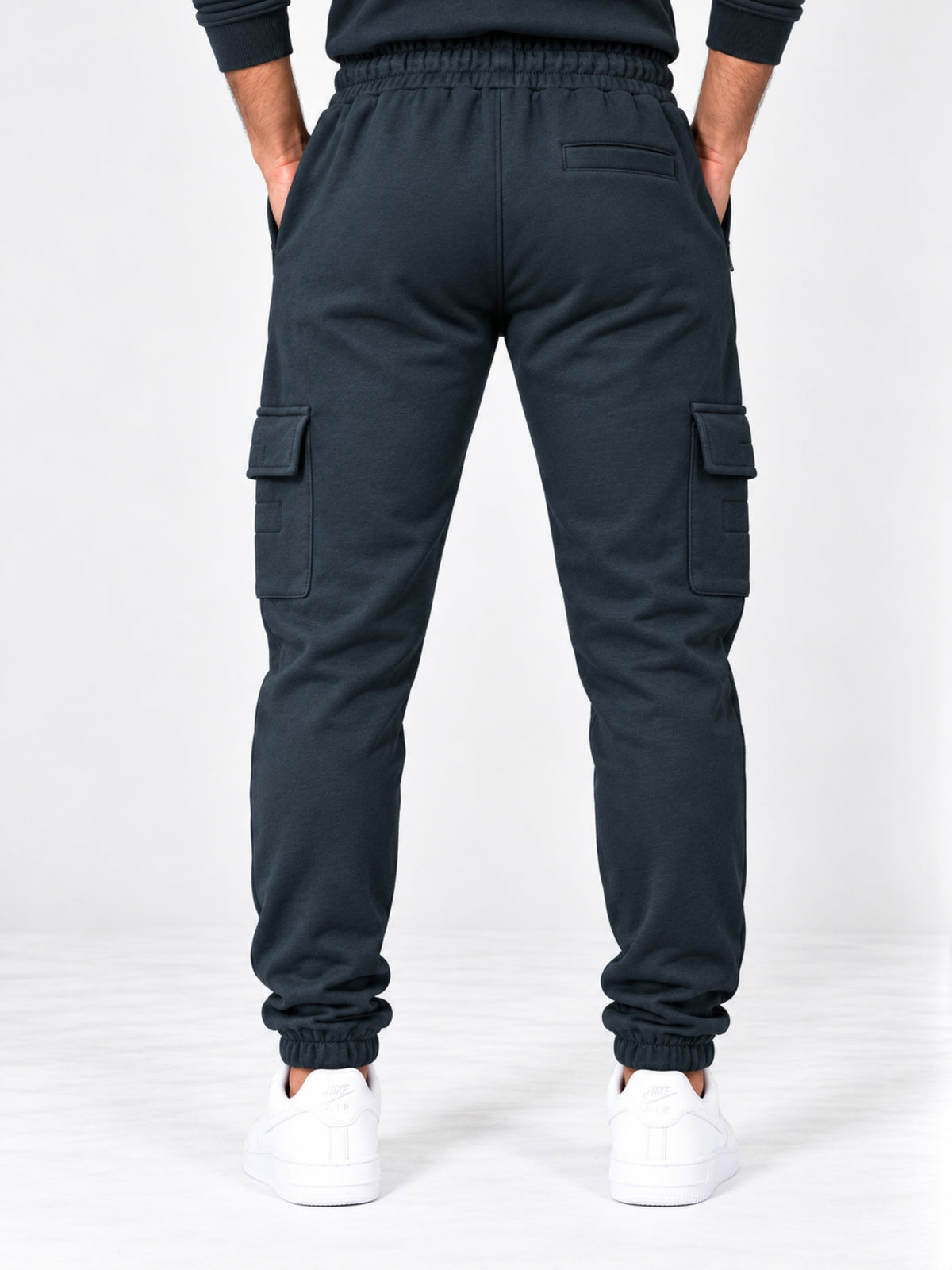 Hangree Signature Terry Cargo Trouser - Black