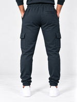 Hangree Signature Terry Cargo Trouser - Black