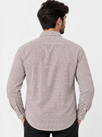 Men's Geometric Patterned Full Sleeves Casual Shirt