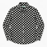 Boy's Polka Dots Printed Casual Shirt - Black
