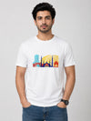 City Icon Embroidered Men Tee Shirt - White