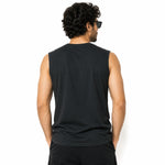Men's Bandana Graphic Sleeveless Tank Top - Charcoal Black