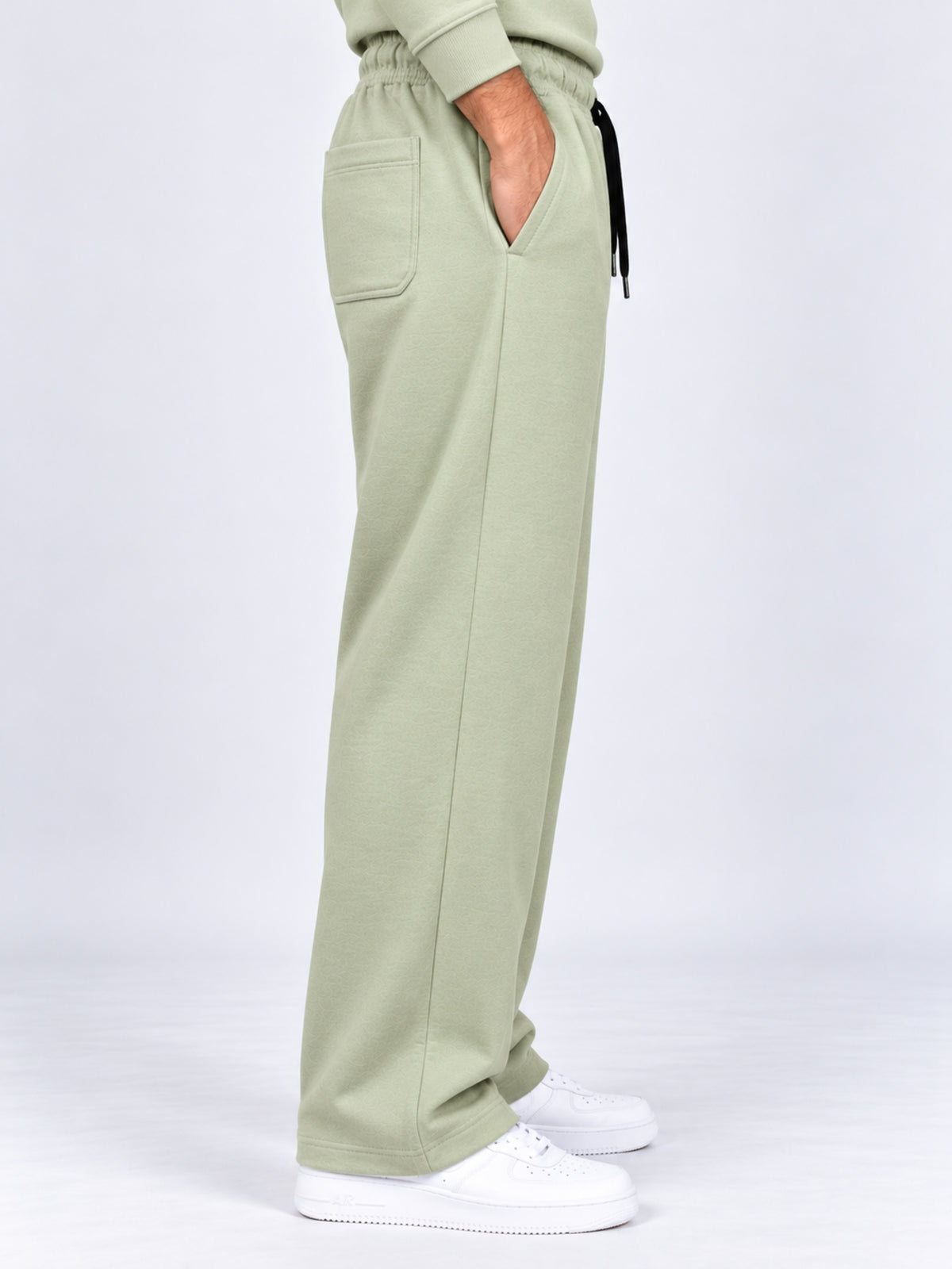 Men's Interlock Center Seam Open Bottom Trousers