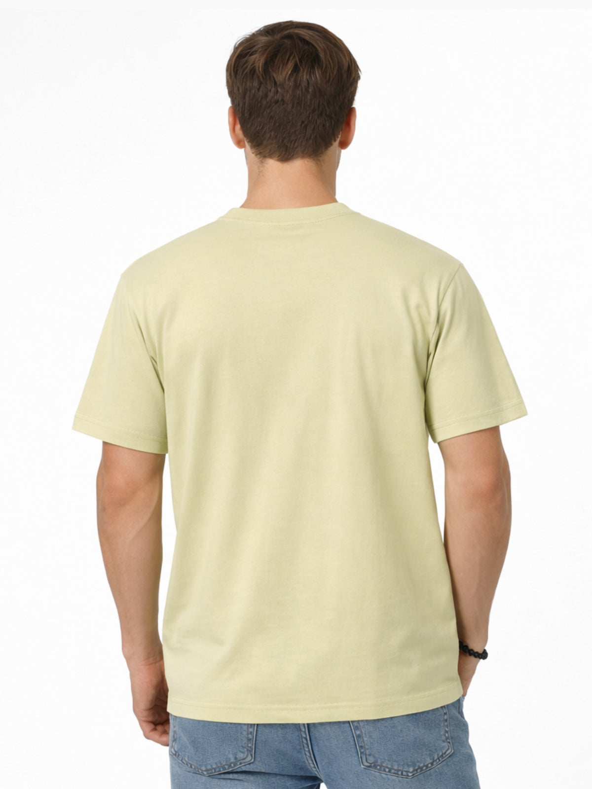 Men's Signature Emb. Round Neck Tee Shirt - Thistle Green