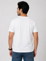 City Icon Embroidered Men Tee Shirt - White