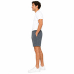 Men’s Classic Casual Two Quarter Shorts – Charcoal Blue