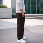 HG Classic Terry Loose Fit Trousers with Zipper Pockets - Choclate Brown