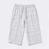 Men's Basic Summer Essential 3 Quarter Shorts - Melange White
