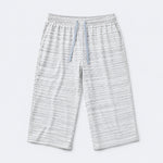 Men's Basic Summer Essential 3 Quarter Shorts - Melange White