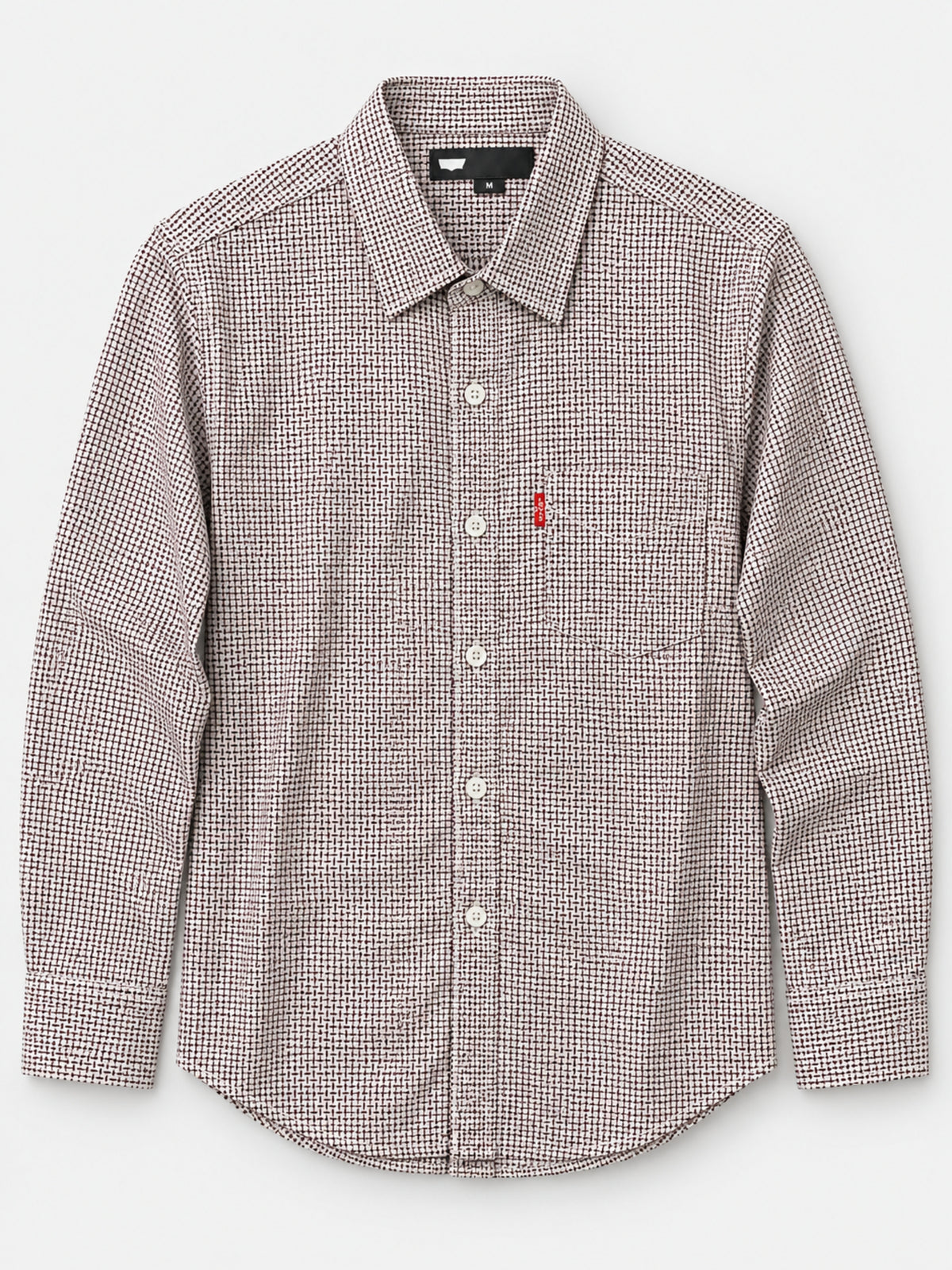 Men's Geometric Patterned Full Sleeves Casual Shirt