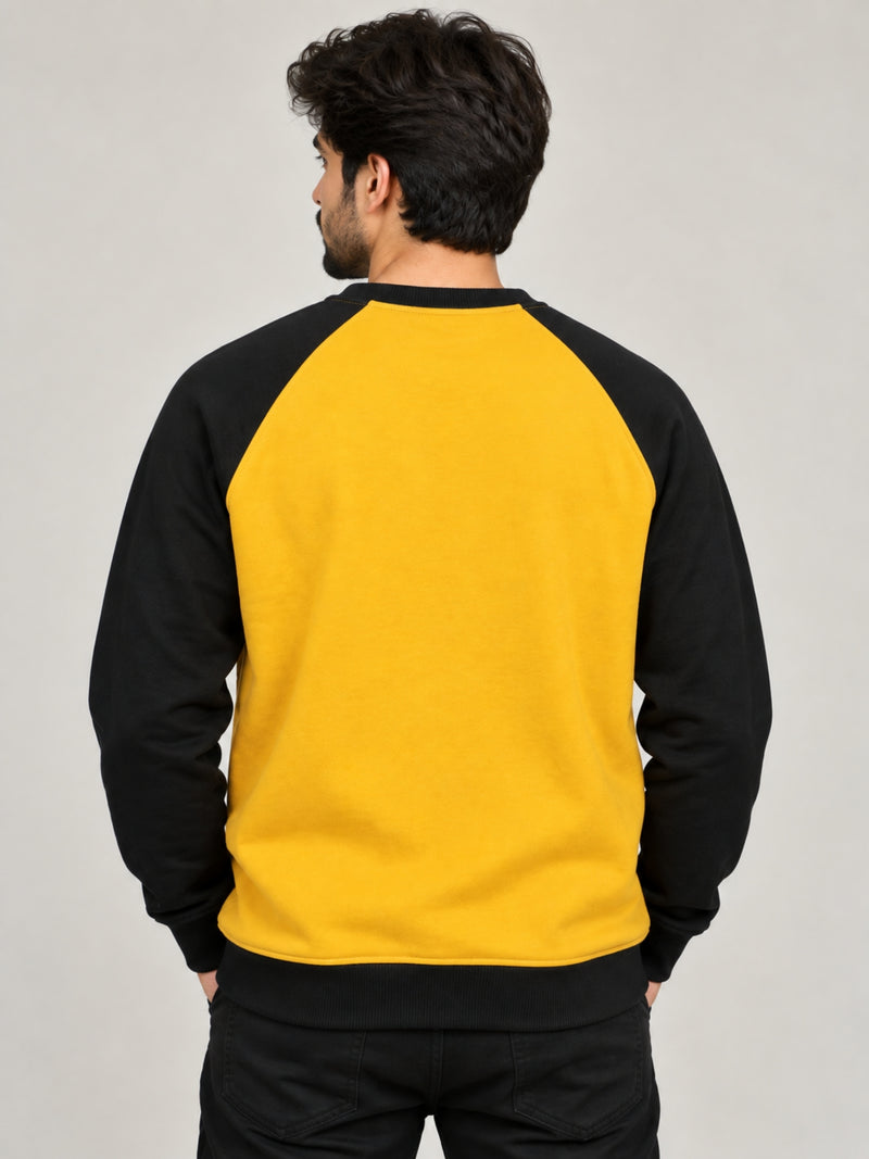 HG Signature Raglan Sweat Shirt For Men's - Yellow