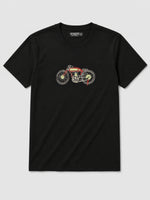 Harley Davidson Embroidered Men Tee Shirt - Black