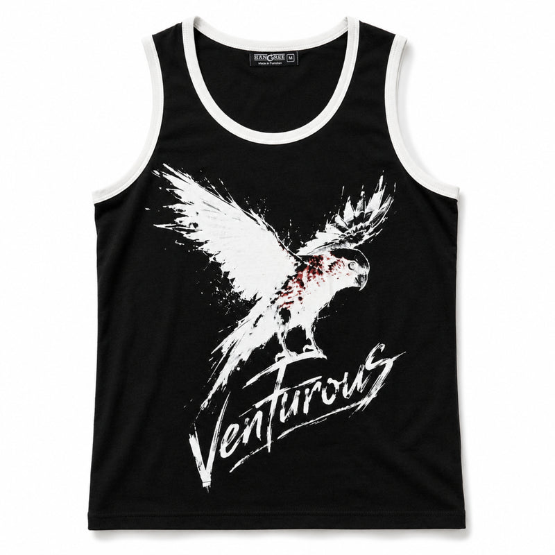 Men's Venturous Graphic Sleeveless Cotton Jersey Tank Top
