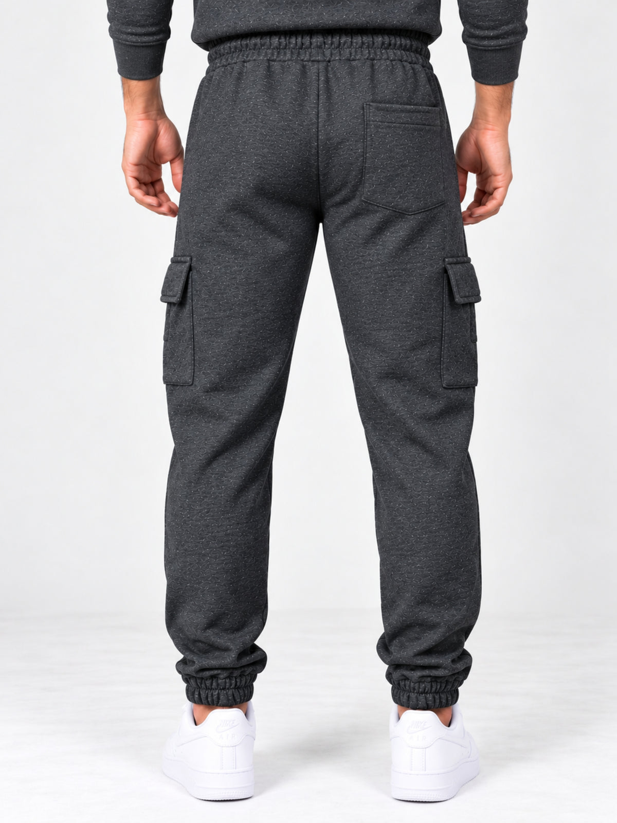 Hangree Signature Terry Cargo Trouser - Charcoal