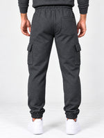 Hangree Signature Terry Cargo Trouser - Charcoal