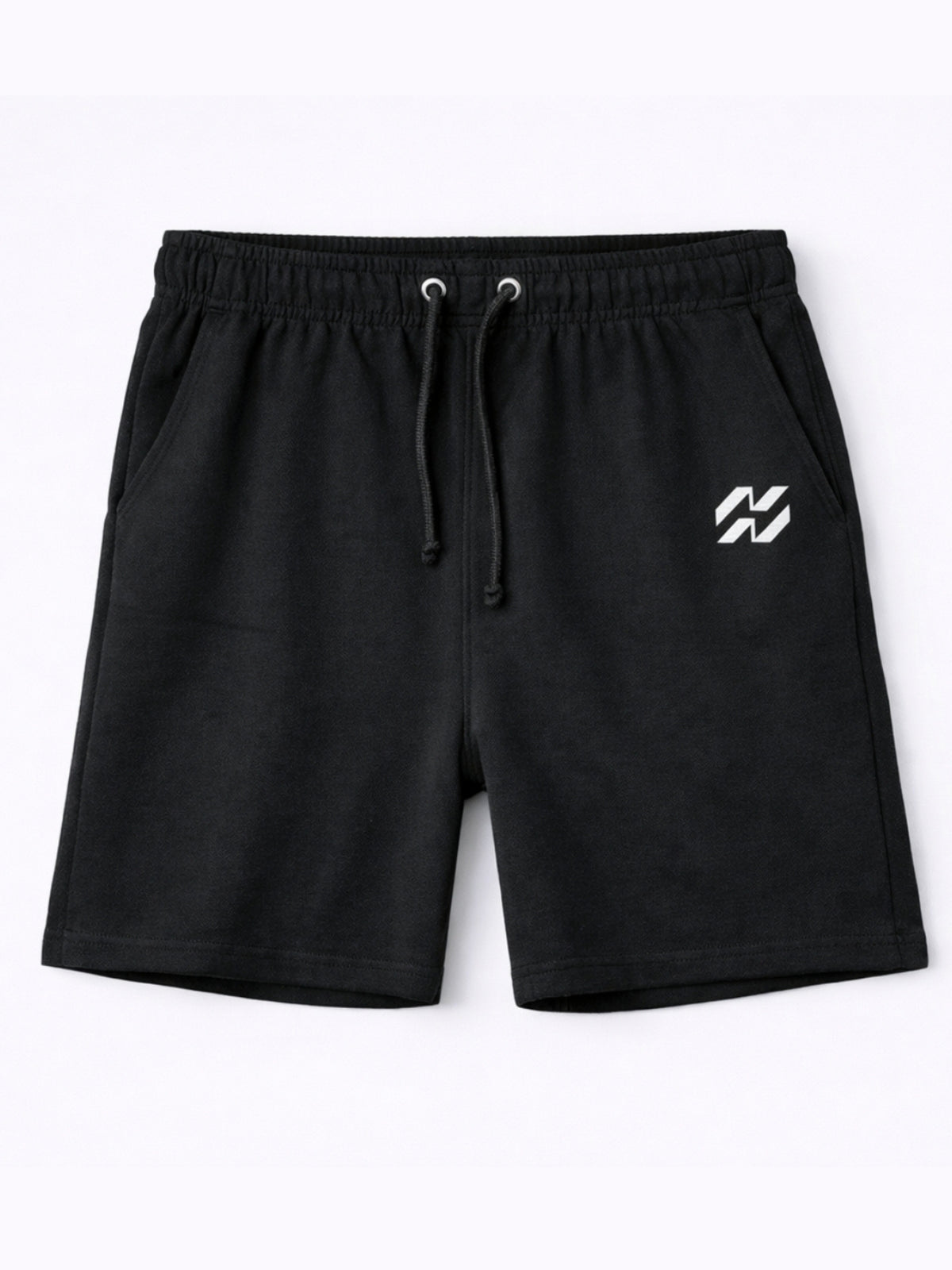 Men’s Signature Two Quarter Terry Shorts – Black