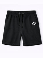 Men’s Signature Two Quarter Terry Shorts – Black