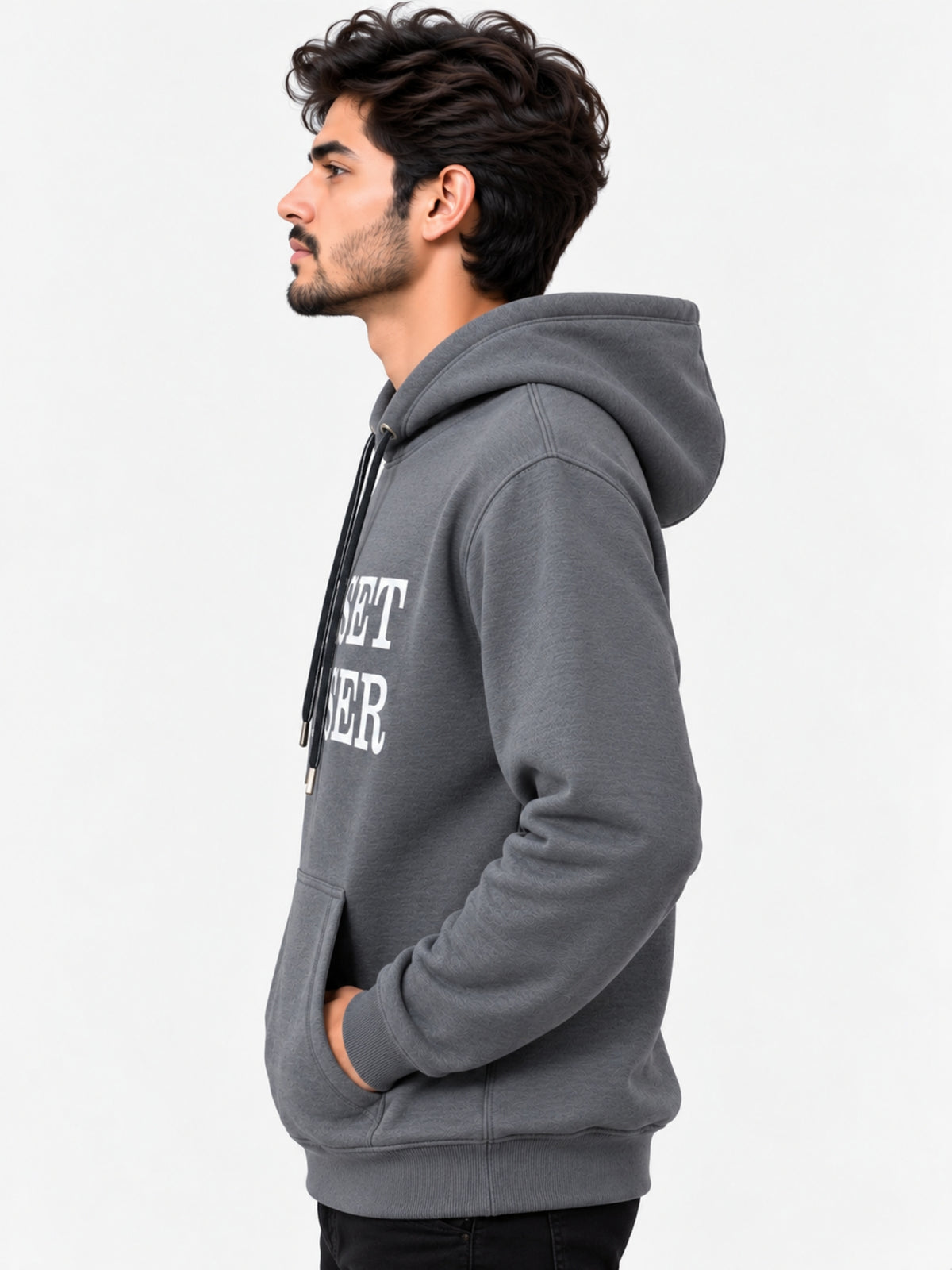 Men's "Sunset Chaser" Printed Fleece Hoodie