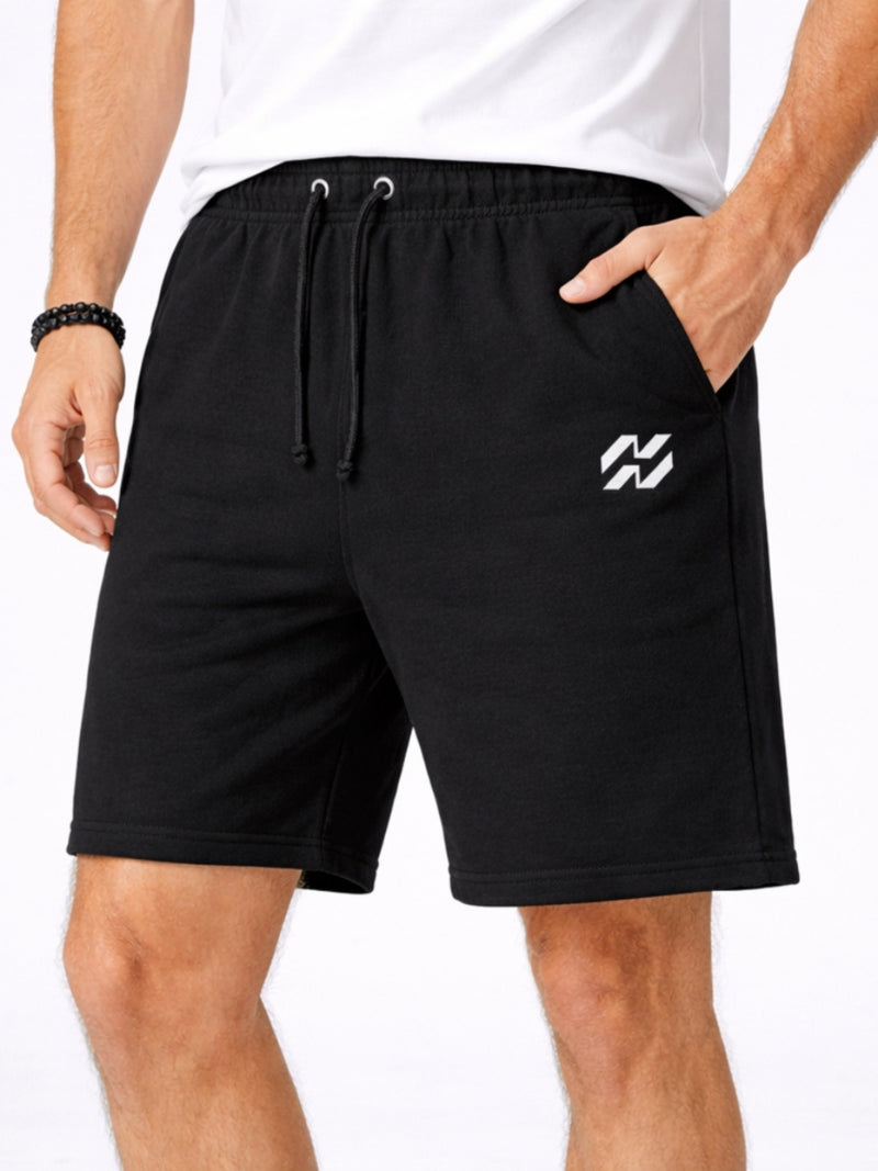 Men’s Signature Two Quarter Terry Shorts – Black