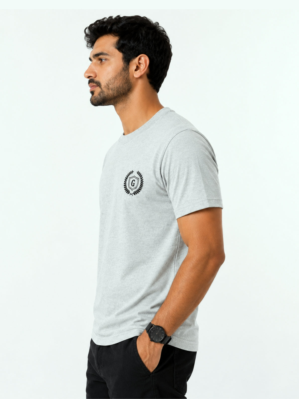 Men's Signature Crest Logo Cotton Jersey T-Shirt