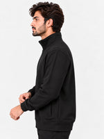 HG Classic Mock Neck Fleece Zipper Jacket - Black