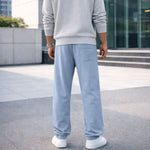 HG Classic Terry Loose Fit Trousers with Zipper Pockets - Rock Blue