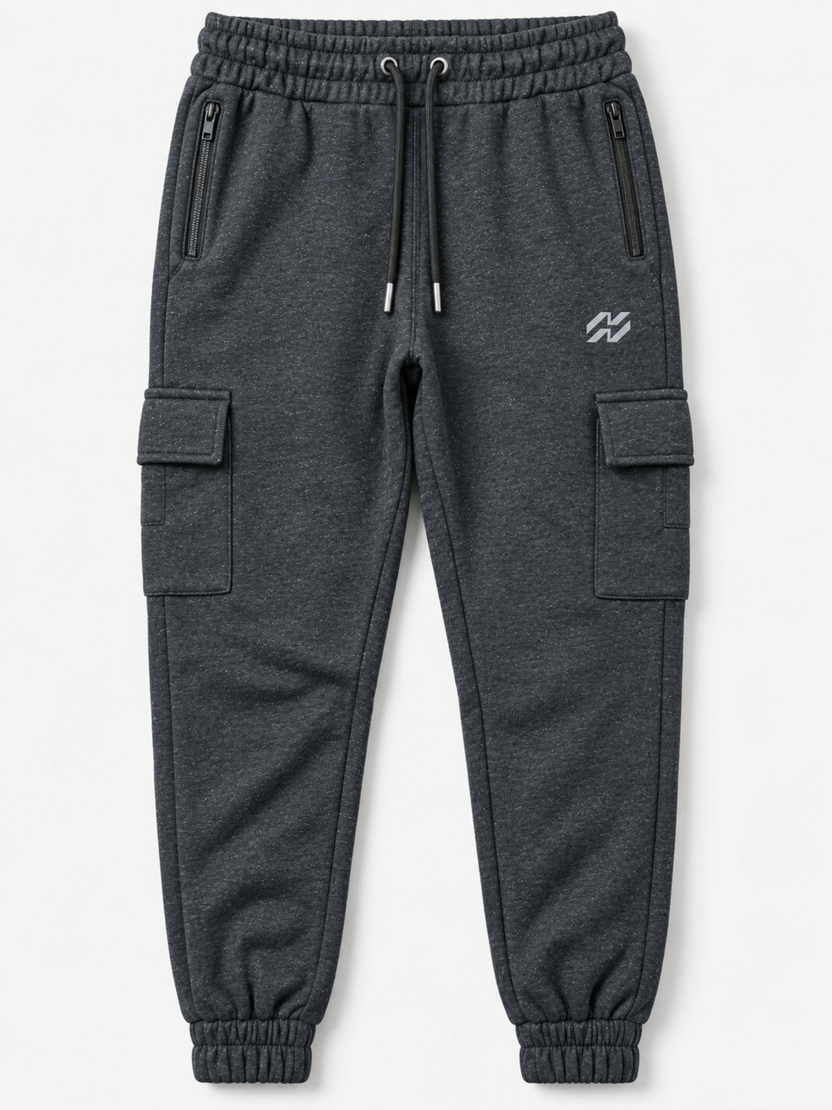 Hangree Signature Terry Cargo Trouser - Charcoal