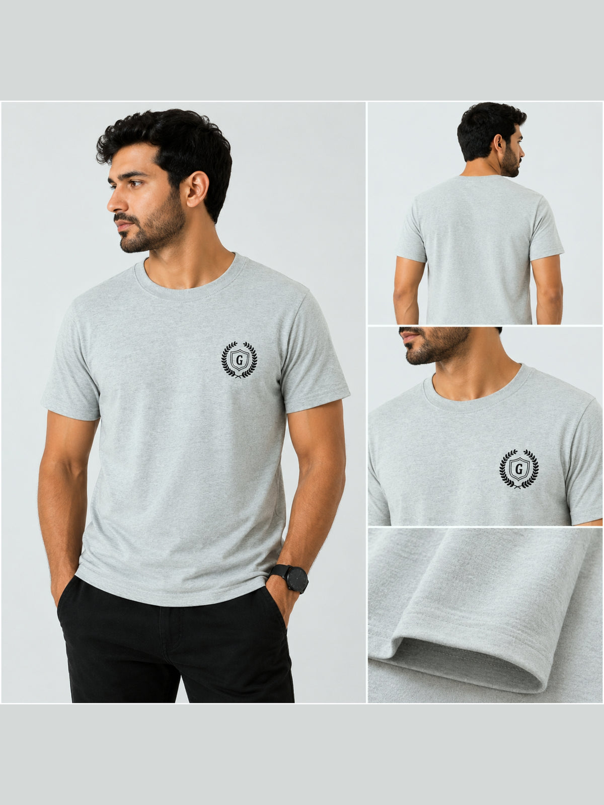 Men's Signature Crest Logo Cotton Jersey T-Shirt
