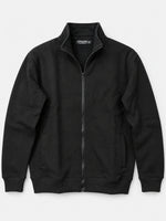 HG Classic Mock Neck Fleece Zipper Jacket - Black