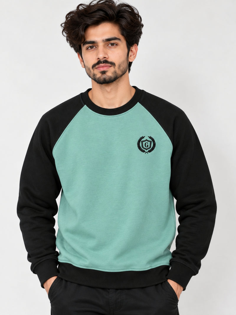 HG Signature Raglan Sweat Shirt - Shadow Green