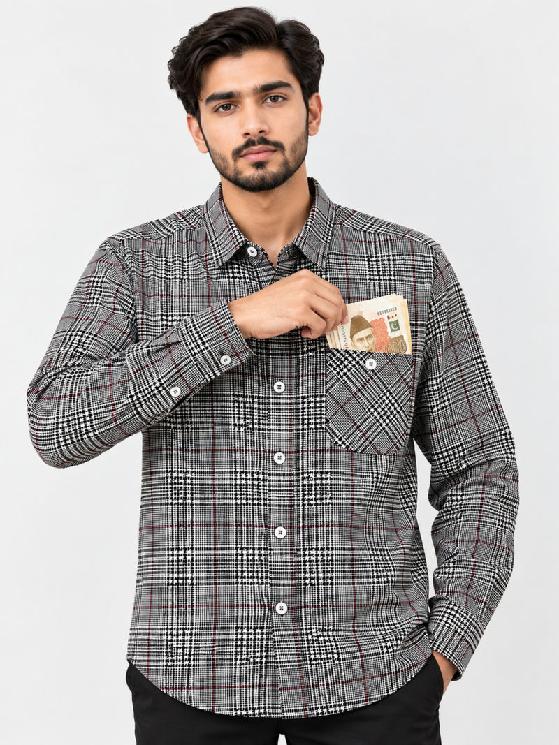 Men's Elegant Check Casual Shirt
