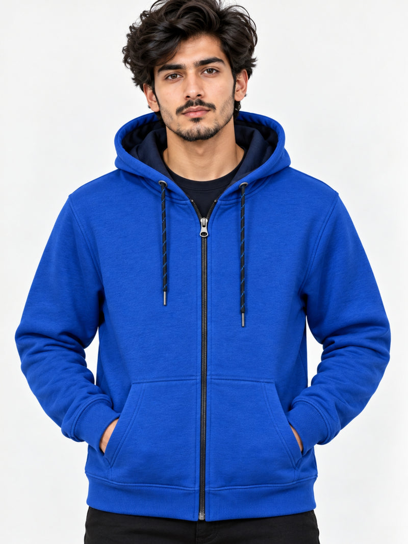 Royal Fleece Zip Up Hoodie