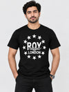 ROL Signature Printed Black Tee Shirt