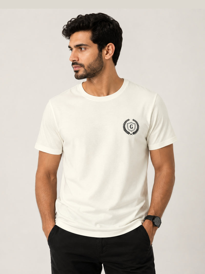 Men's Signature Crest Logo Cotton Jersey T-Shirt