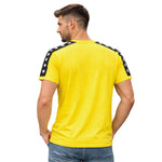 Men's Graphic Printed Round Neck Tee Shirt - Yellow