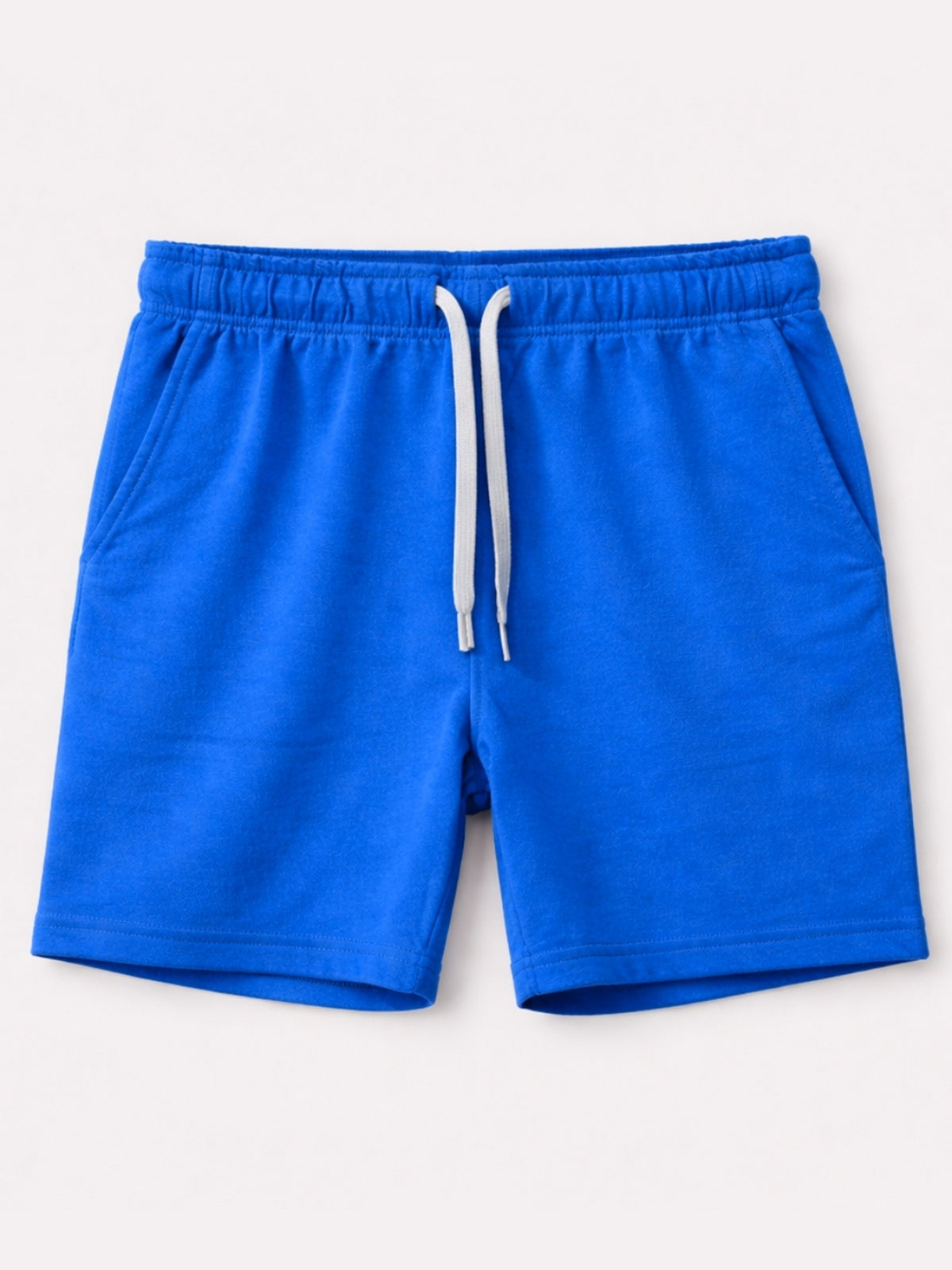 Men's Classic Casual Terry Two Quarter Shorts - Royal Blue