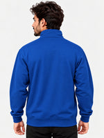 HG Classic Mock Neck Fleece Zipper Jacket - Cerulean Blue