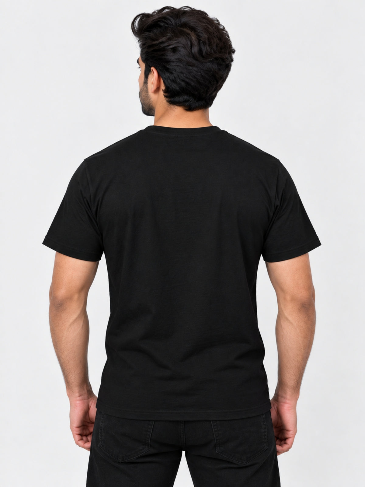 ROL Signature Printed Black Tee Shirt
