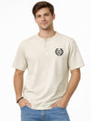Men's Signature Emb. Henley Tee Shirt - Skin