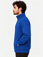 HG Classic Mock Neck Fleece Zipper Jacket - Cerulean Blue