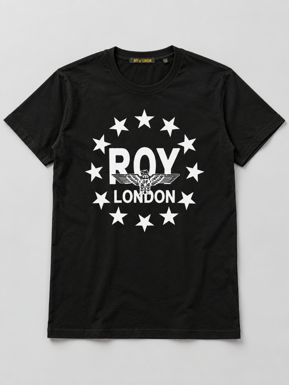 ROL Signature Printed Black Tee Shirt