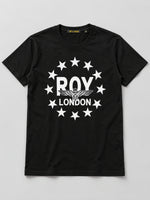 ROL Signature Printed Black Tee Shirt