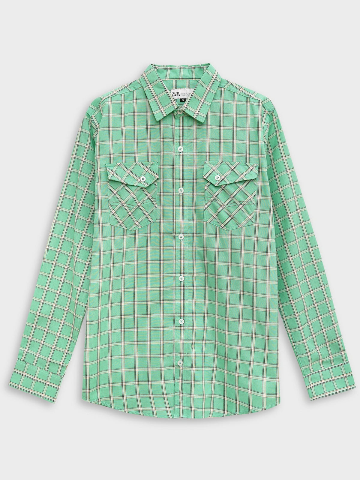 Men's Checkered Casual Shirt - Summer Green