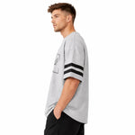 Unisex Oversized Graphic Printed Drop Shoulder T-Shirt - Hyder Gray