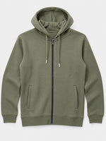 Men’s Plain Fleece Zip-Up Hoodie