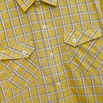 Men's Checkered Summers Casual Shirt - Leaf Yellow