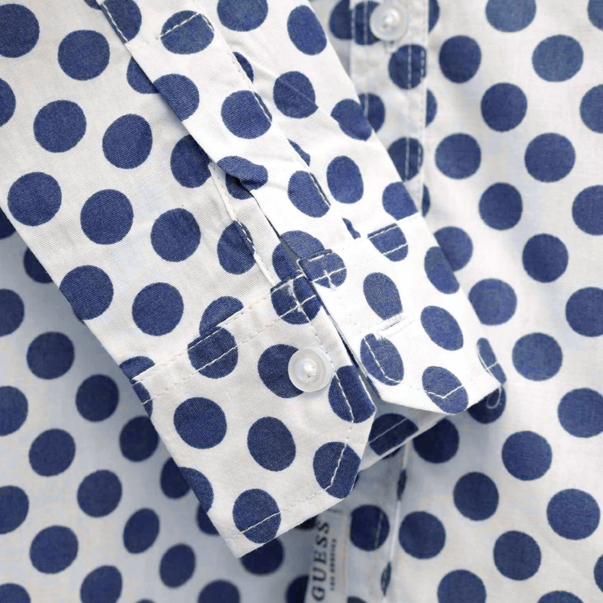 Boy's Polka Dots Printed Casual Shirt - Blue
