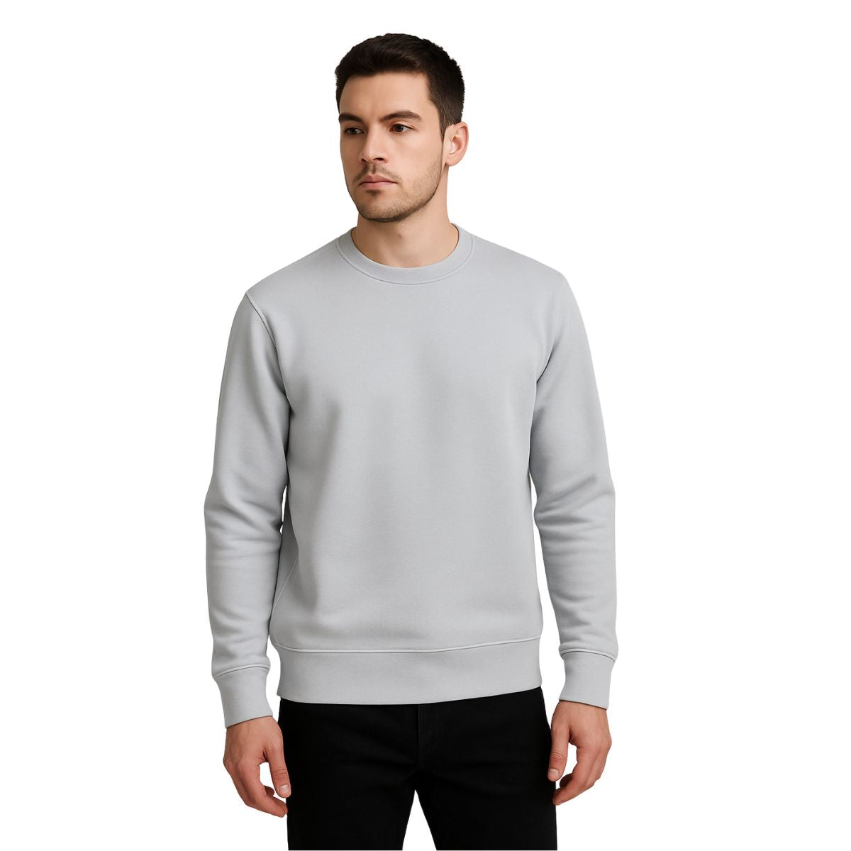 HG Basic Sweat Shirt - Light Gray